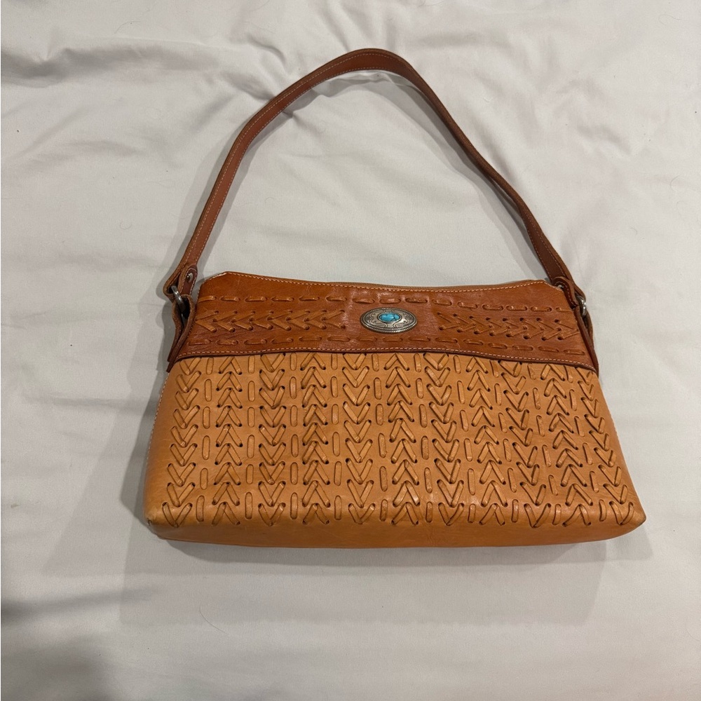 American West Leather handbag Made in Paraguay
